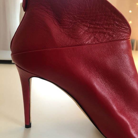 Grigiarancio Red Booties Made in Italy Size 8.5 - Picture 11 of 11